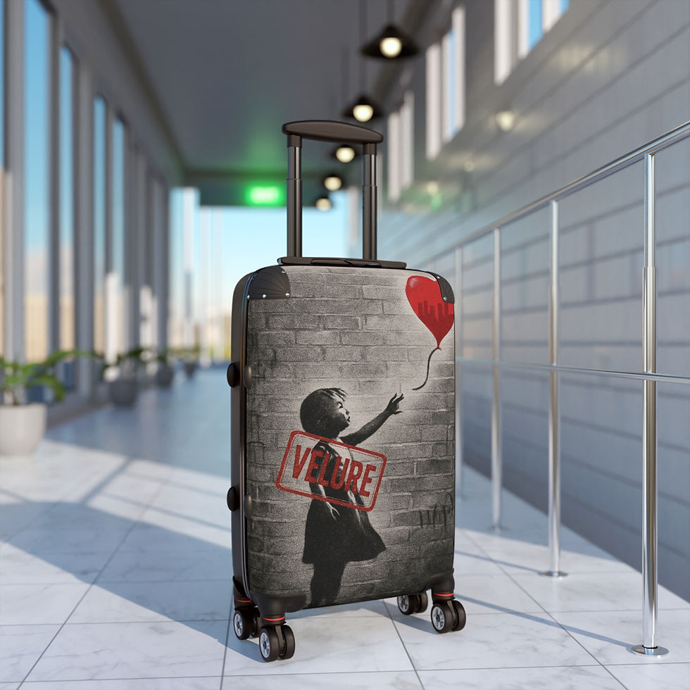 Thumbnail: Velure Red Balloon Variant  Carry-On Suitcase