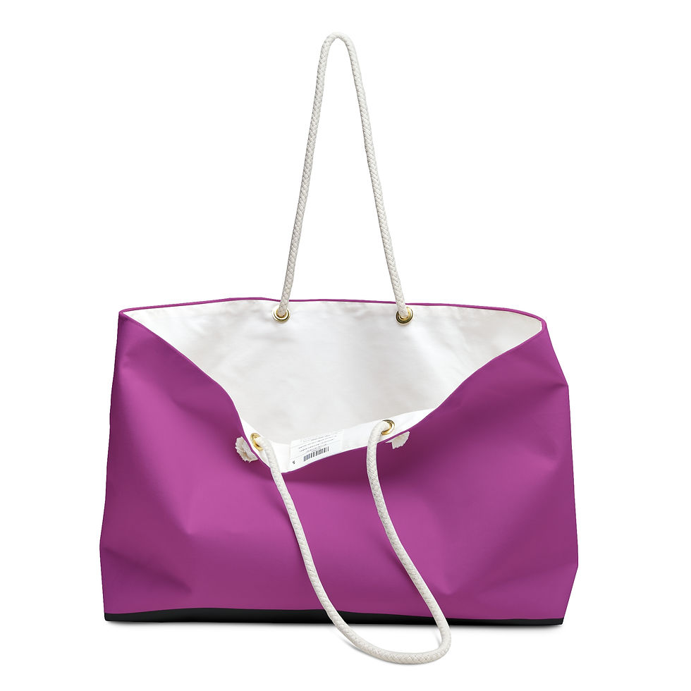 Thumbnail: Velure Hot Pink Weekender Bag - Stylish Travel Tote