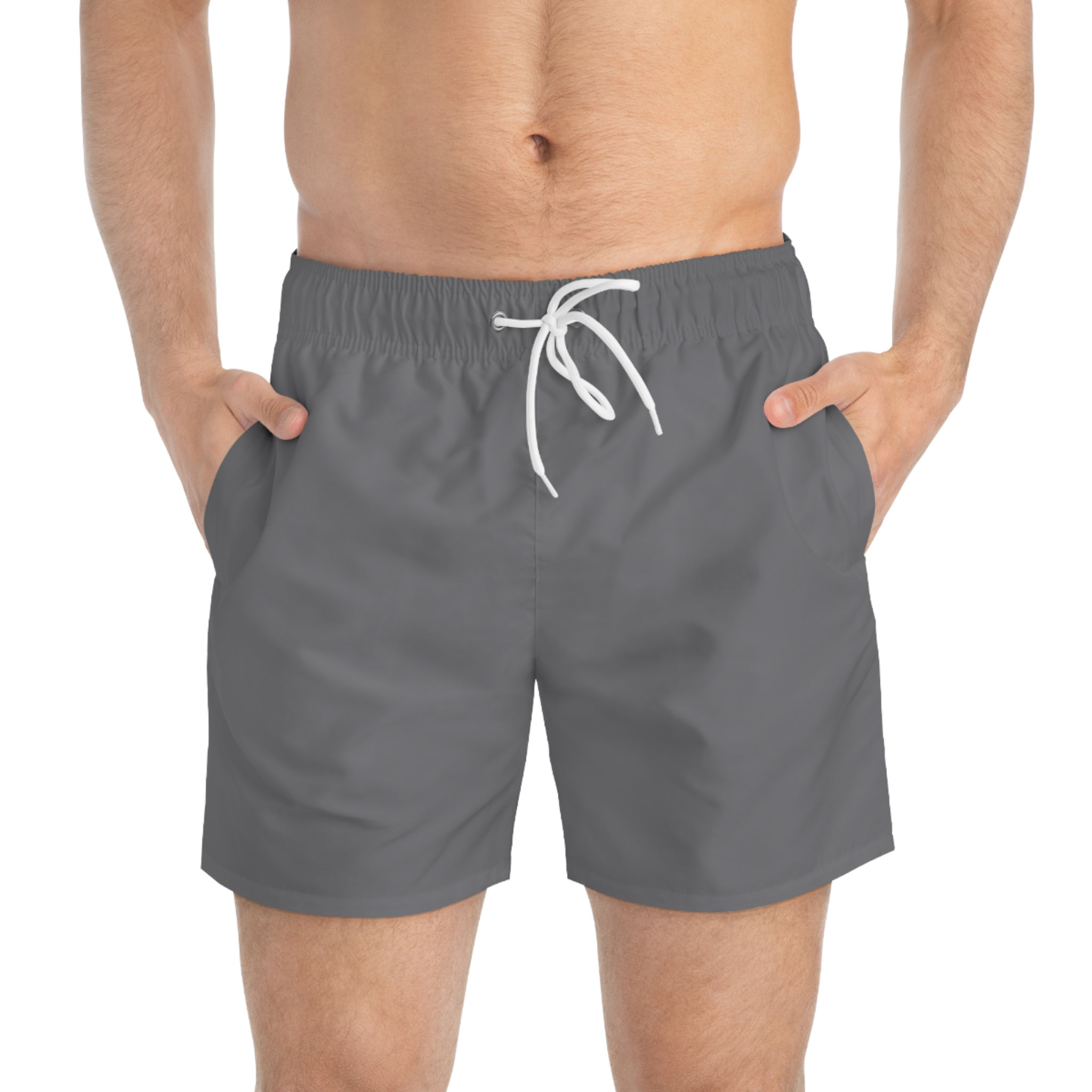 Gray Swim Trunks