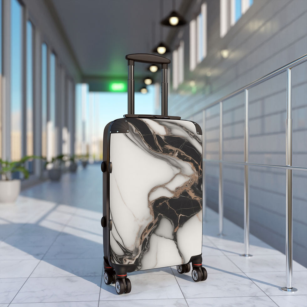 Thumbnail: Marble Elegance Carry-On Suitcase