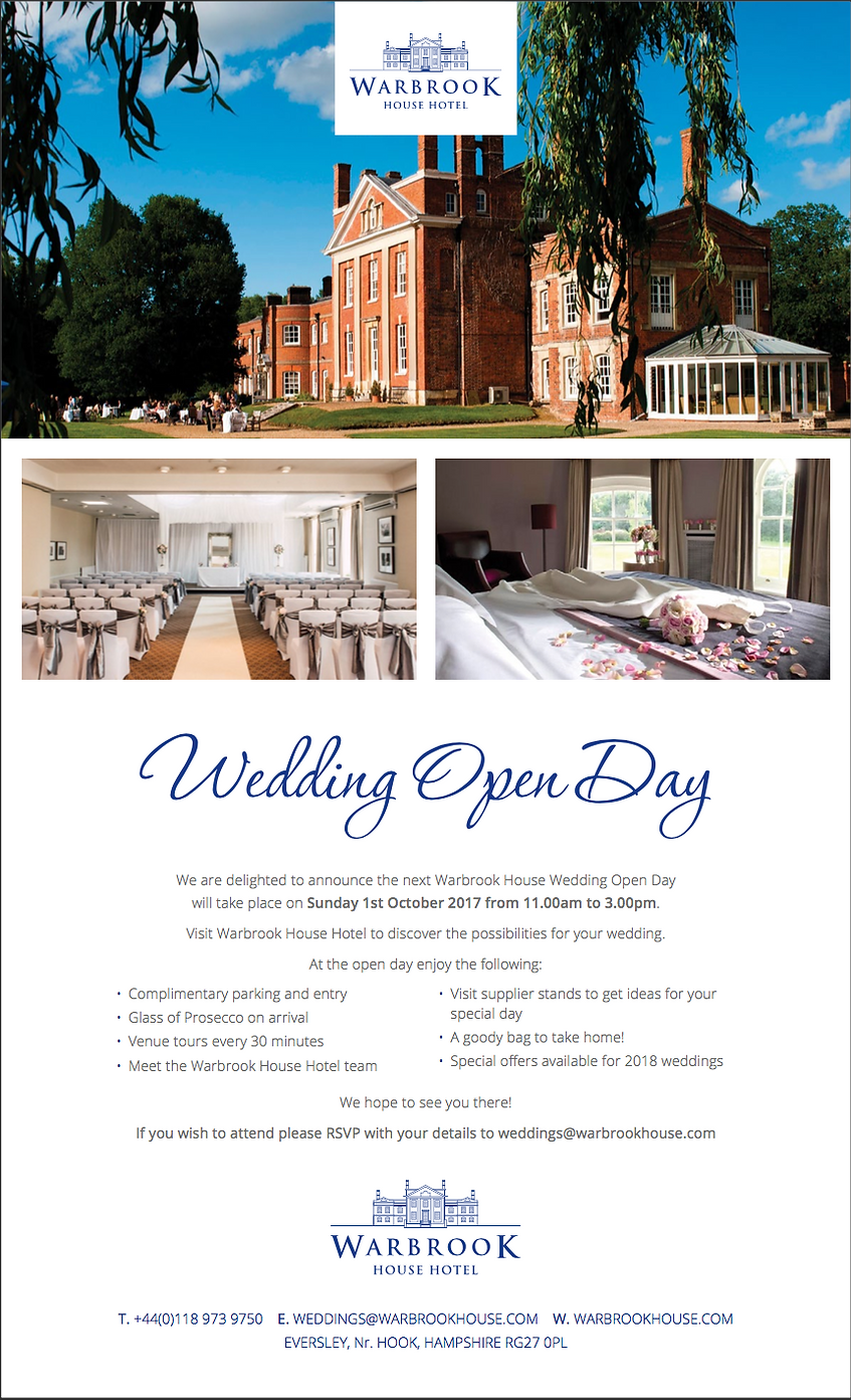Warbrook House Wedding Open Day