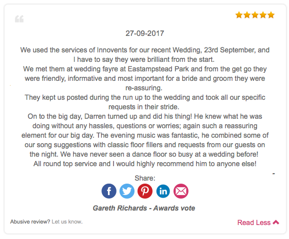 Customer feedback