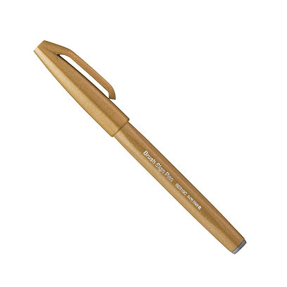 Pentel Arts Brush Sign Pen - Ochre