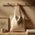 DALL·E 2024-11-06 11.54.58 - A casual, hyperrealistic scene featuring a tote bag hanging o
