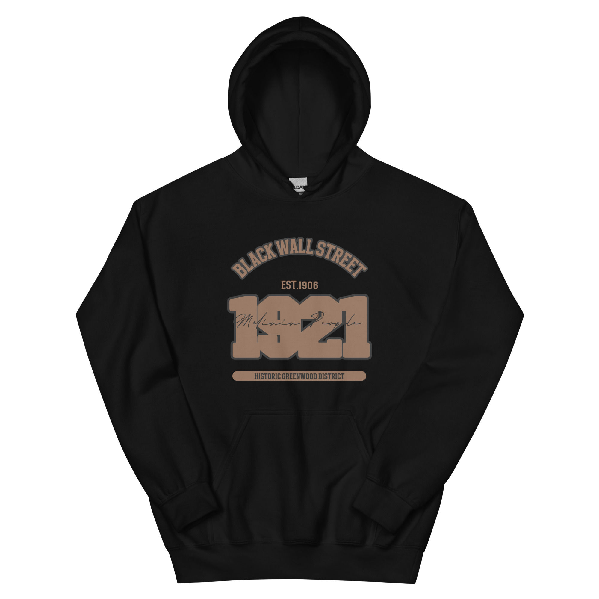 Black Wall Street Melanin People Hoodie | 1921 Heritage Empowerment Sweatshirt