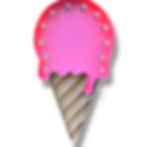Retro Ice Cream Marquee Sign