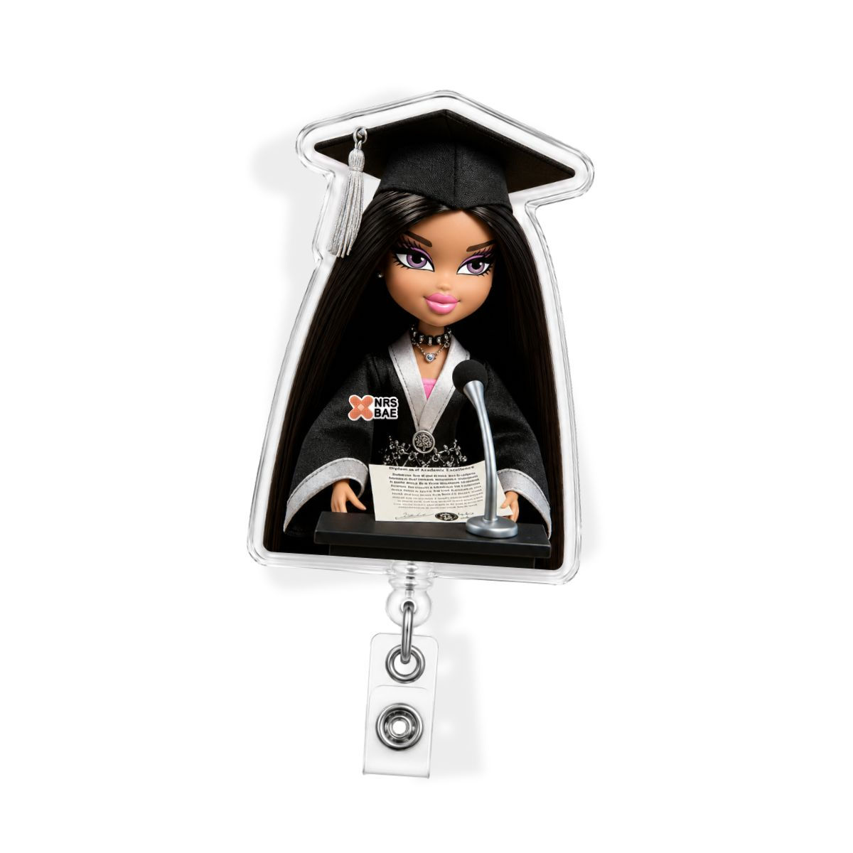 BRATZ GRAD Badge Reel- Ms. Grad Kiara