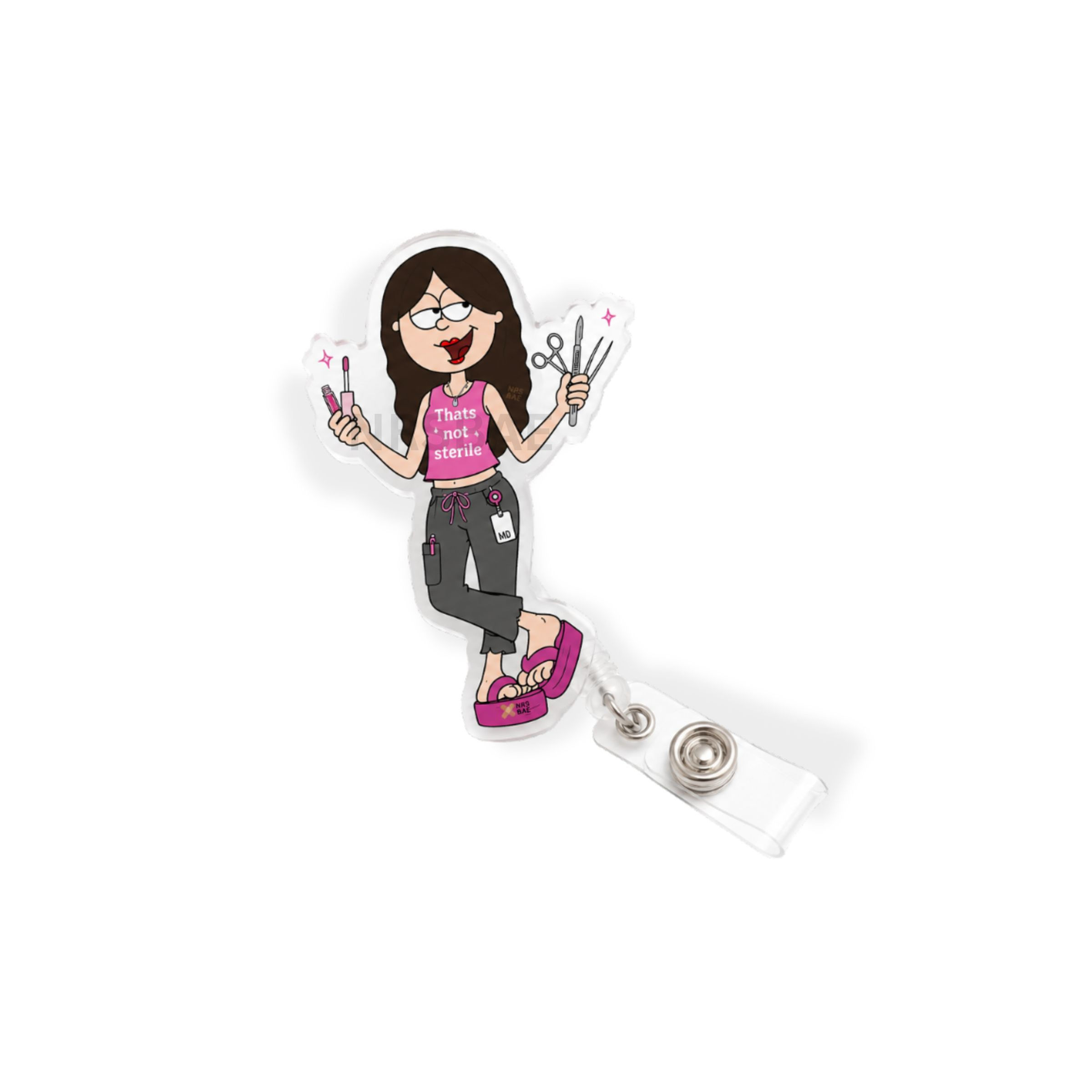 Lizzie McGuire Badge Reel- That's Not Sterile