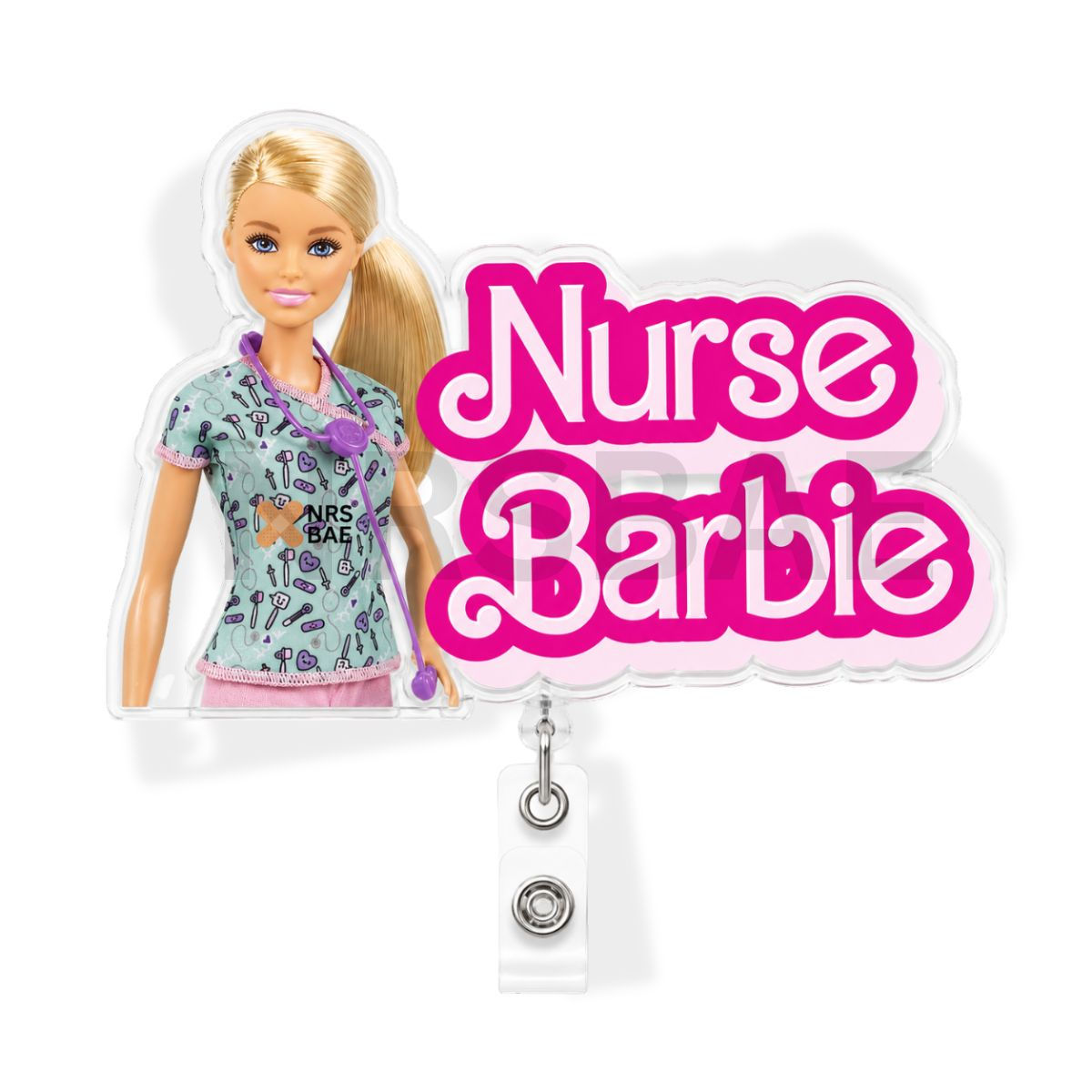 BARBIE Badge Reel- Cutie Nurse
