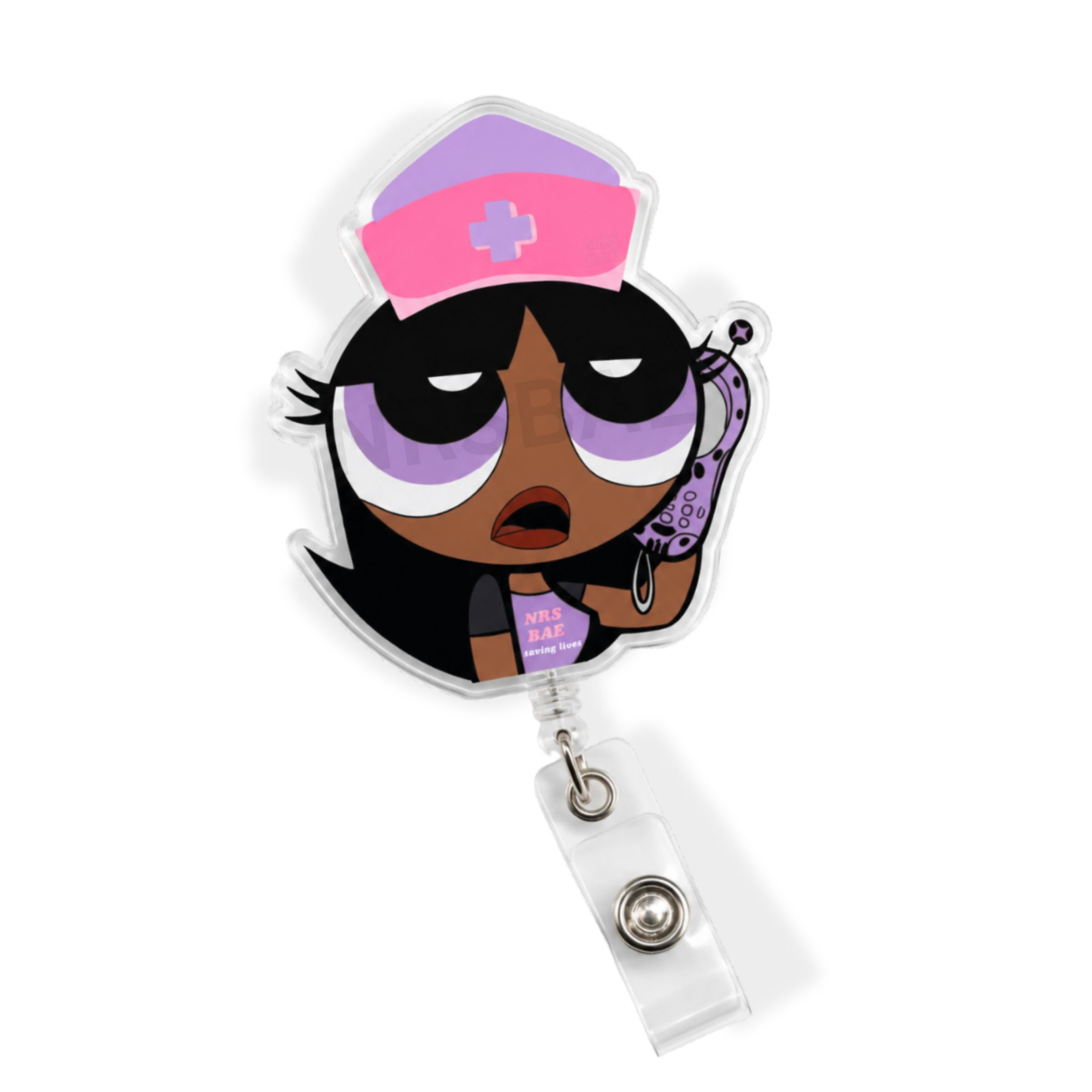 POWERPUFF GIRL Badge Reel- Boujee Bae