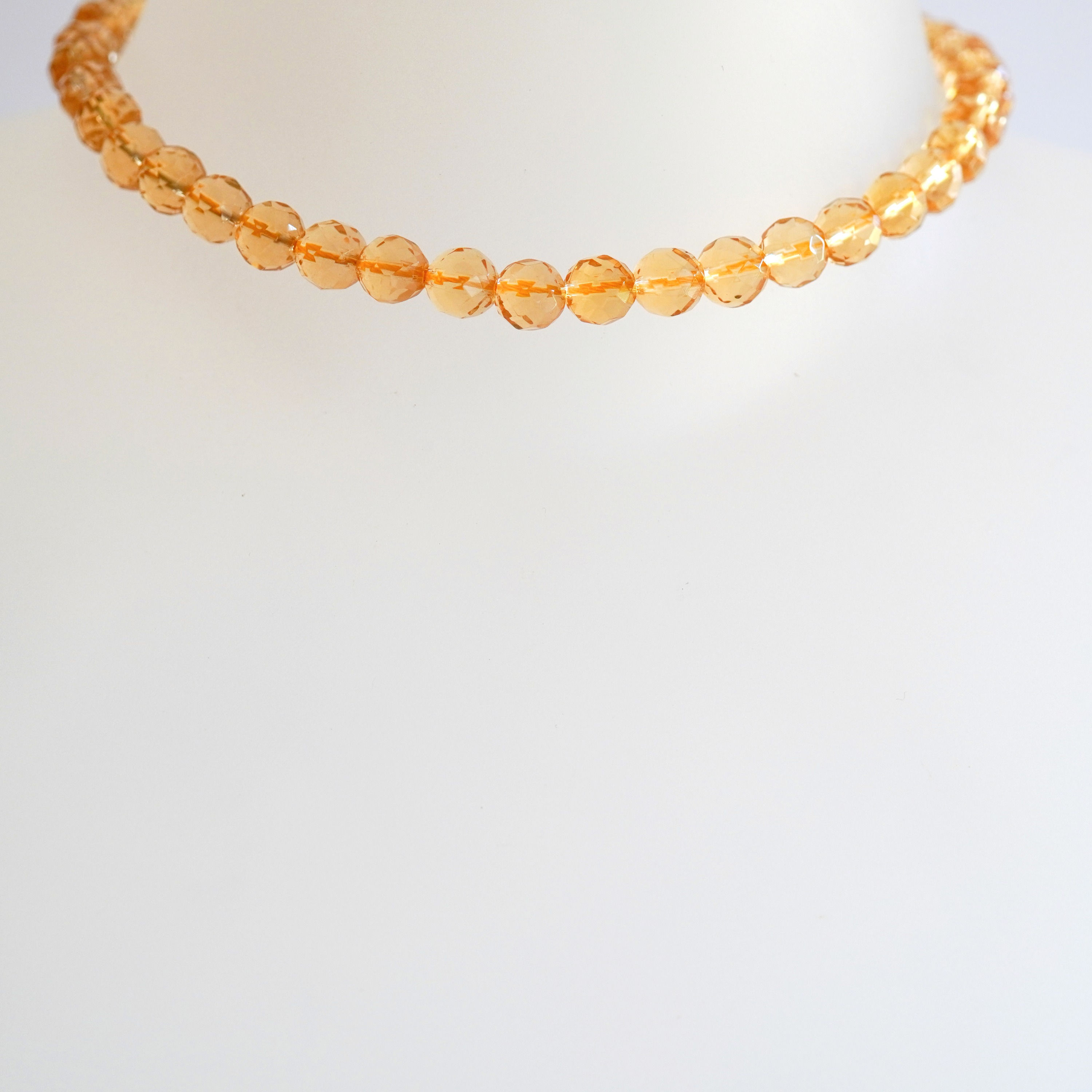Faceted Citrine x 6