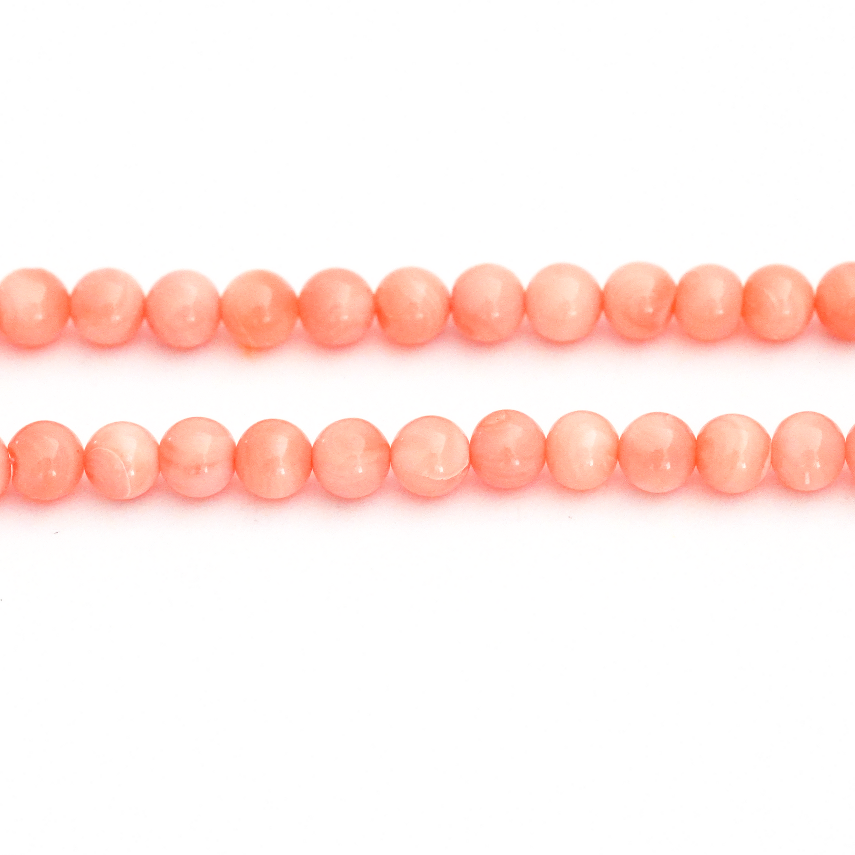 4mm Pink Coral Beads