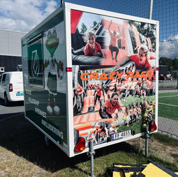 Dekor på salgsvogn for Nannestad IL