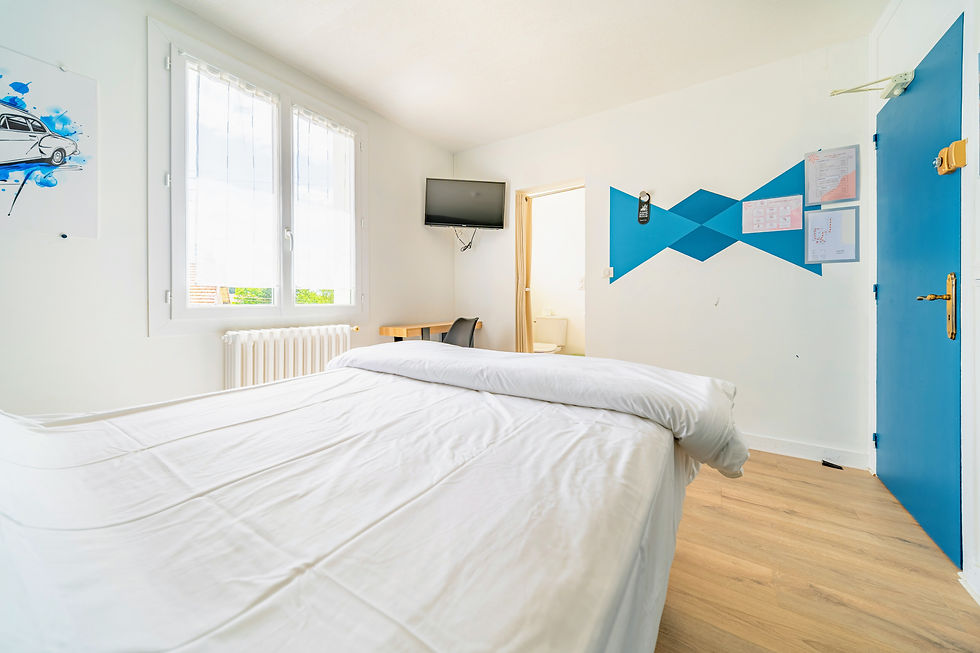 Chambre double du Relais 375 pour salariés et professionnels en déplacement