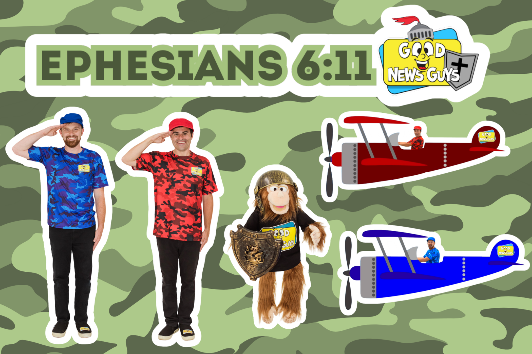 Good News Guys Armor of God 4"x6" Sticker Sheet