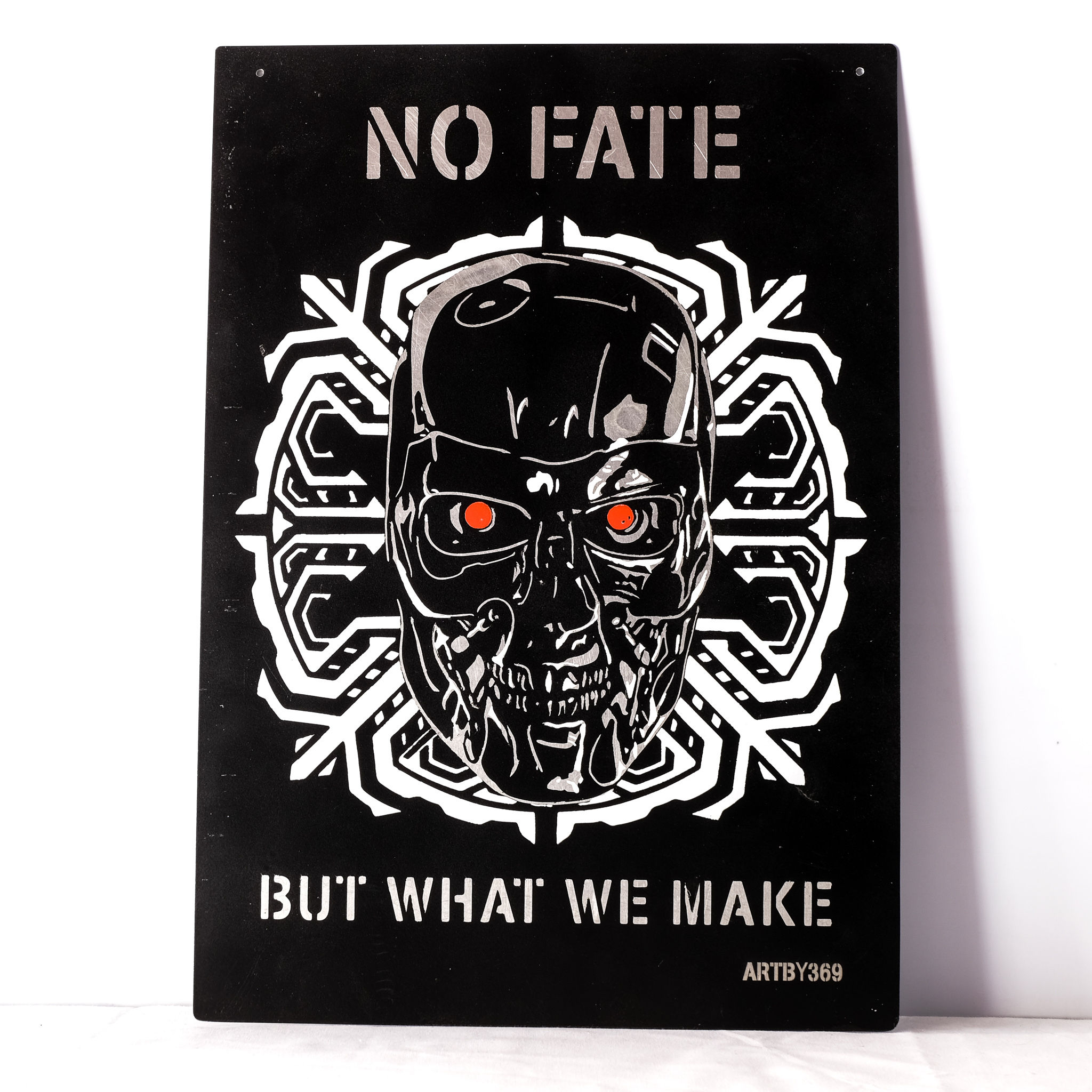 "No Fate" Print on metal