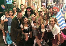 large group dressed as pirates
