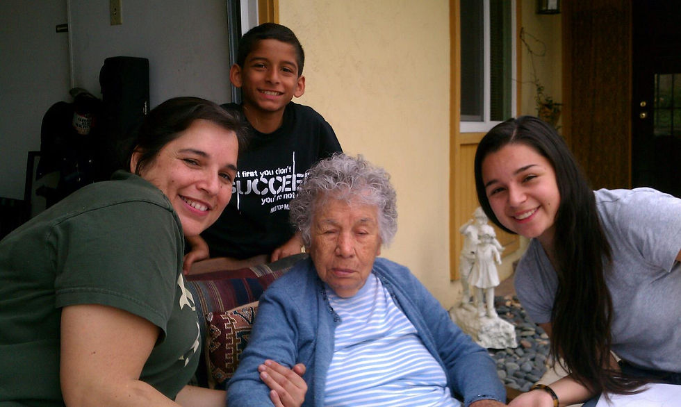 Grandma enjoying her best life in the sunshine while the kids and I would visit. I'll link grandma singing to us this day once I figure this out.
