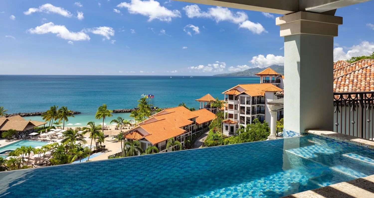 Oceanview SkyPool suite at Sandals Grenada