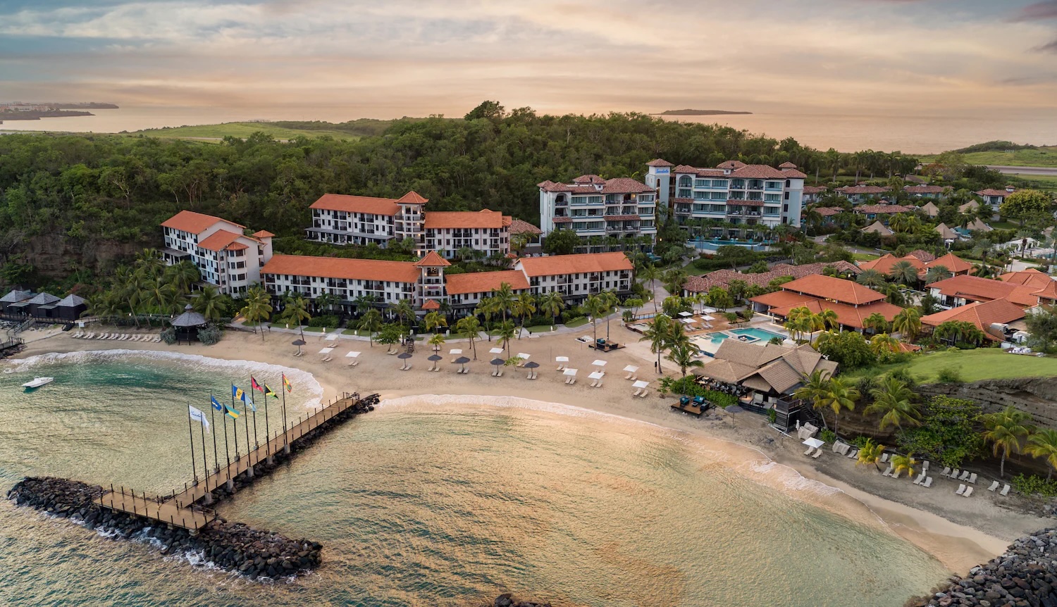 Sheltered beach at Sandals Grenada