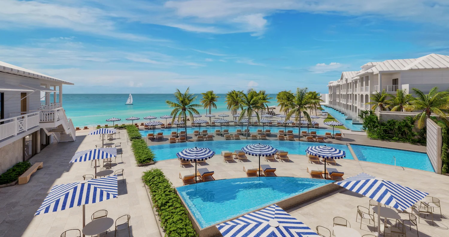 Pool and ocean view at Sandals Montego Bay