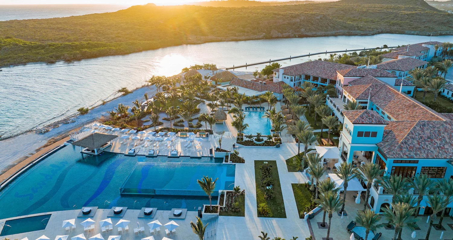 Caribbean sunset at Sandals Royal Curaçao