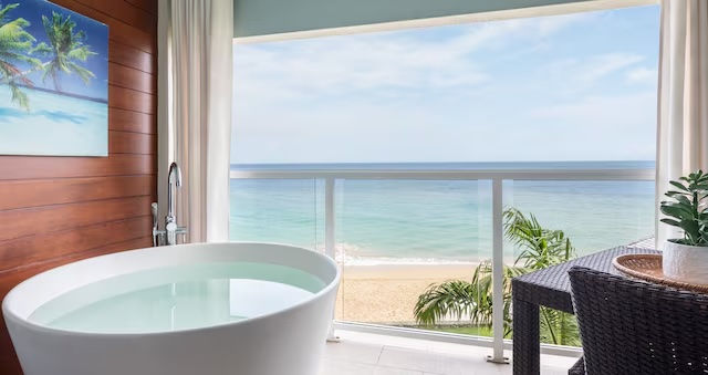 Beachfront room category example at Sandals Resort