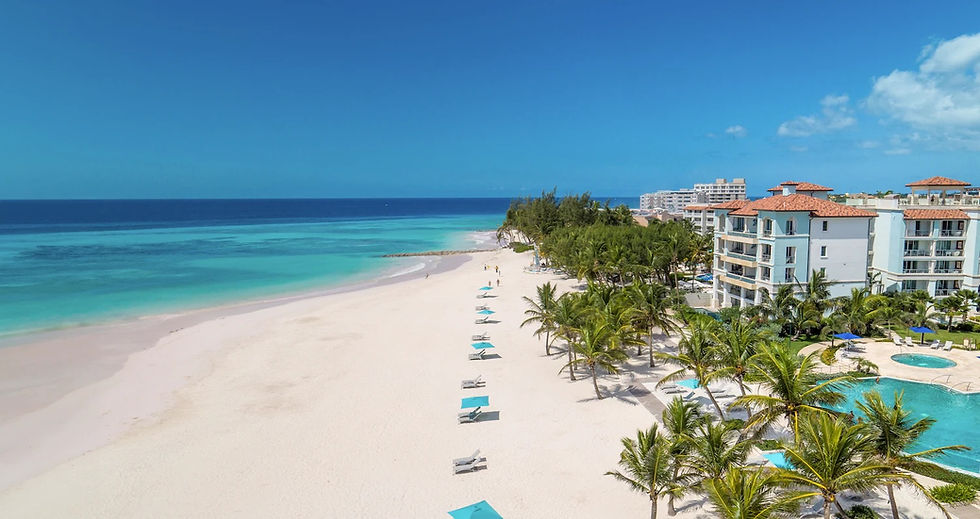 Bahamas honeymoon resort with beach and turquoise water