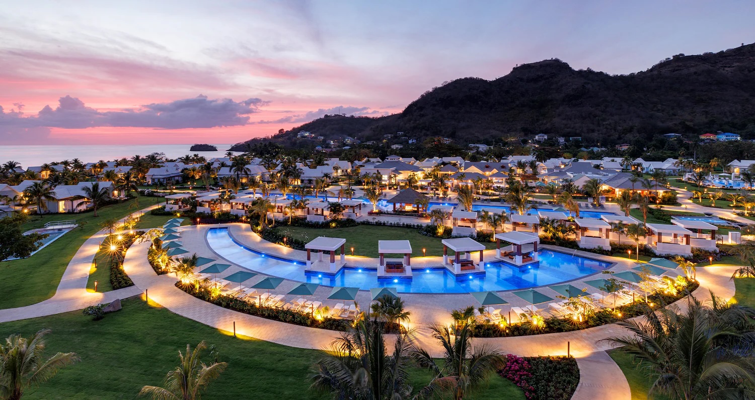 Resort grounds at Sandals Saint Vincent