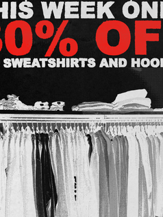 30% OFF ALL SWEATSHIRTS