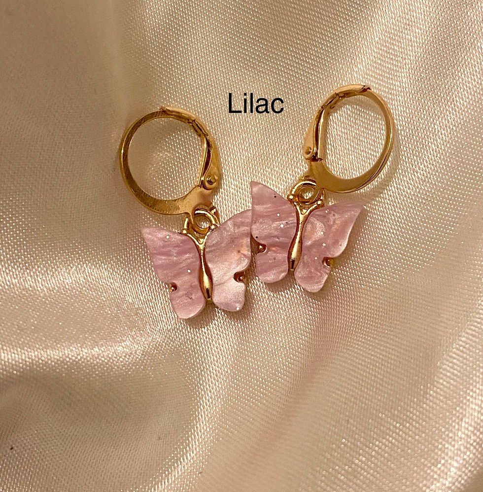 Thumbnail: Butterfly Hoop Earrings