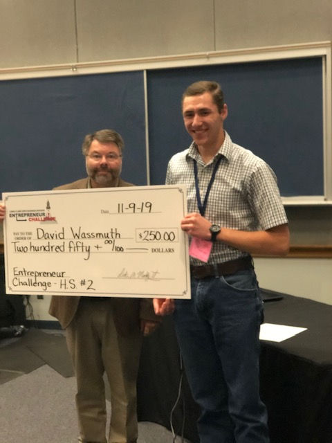 Senior places 2nd in local Entrepreneur Challenge