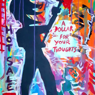 Sombras IV (A dollar for your thoughts)