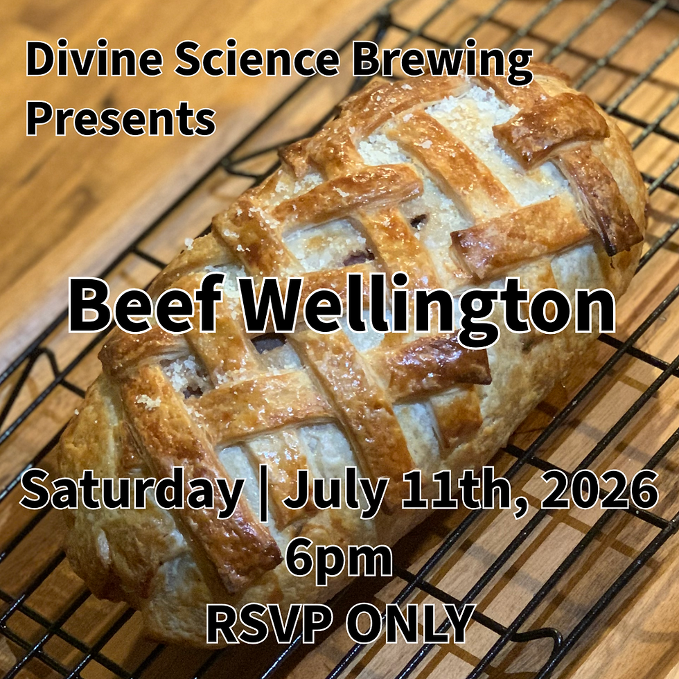 Beef Wellington RSVP Only Dinner