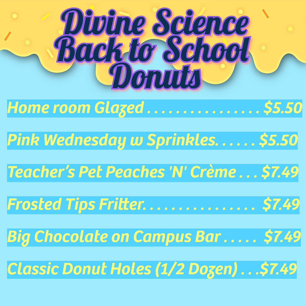 Divine Science Presents: Back to School Donuts