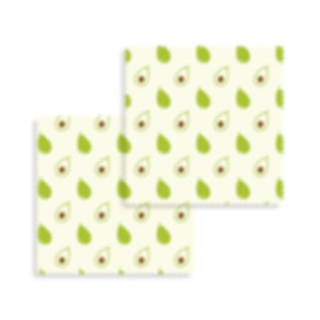 Beeswax Wraps Avocado set of 2
