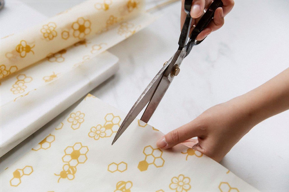 Thumbnail: Beeswax Wrap Roll Honeycomb 30.5 x 90 cm