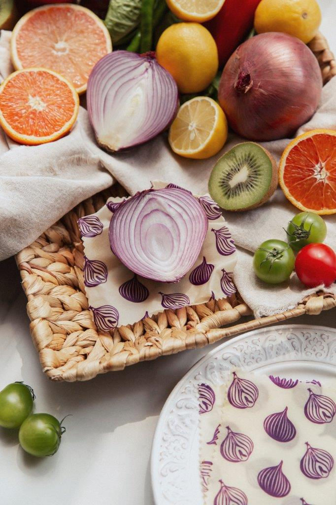 Thumbnail: Set of 2 Beeswax Wraps Onion 