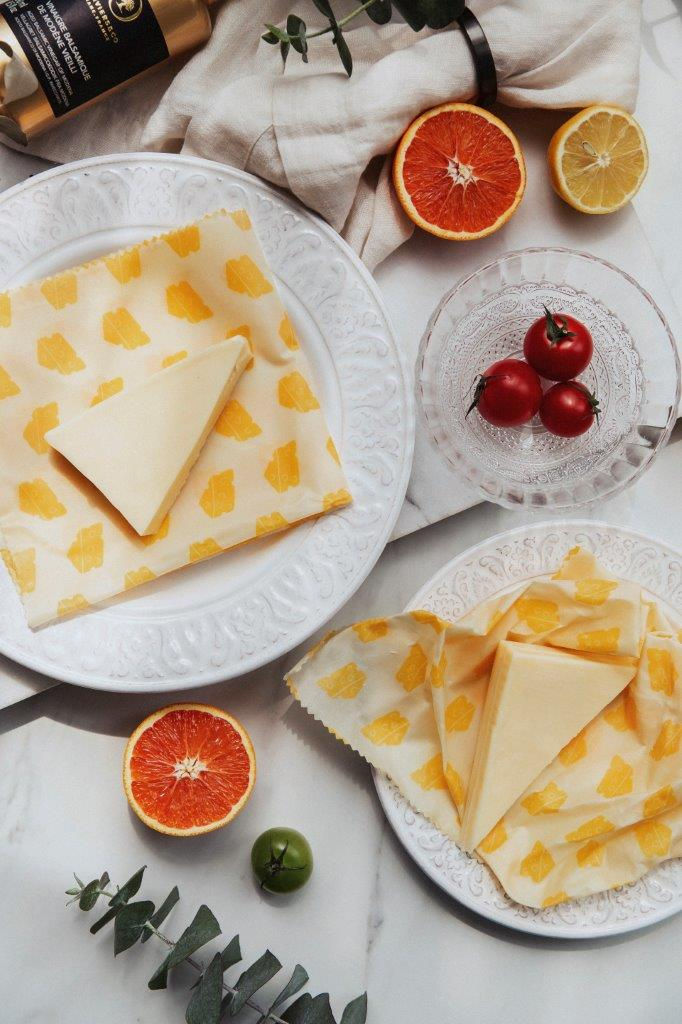 Miniaturbild: Bienenwachstuch Käse 3er Set