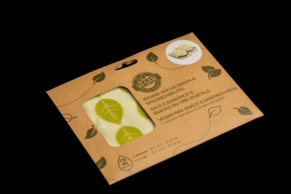 Thumbnail: Set of 2 Vegan Wax Snack & Sandwich Bags