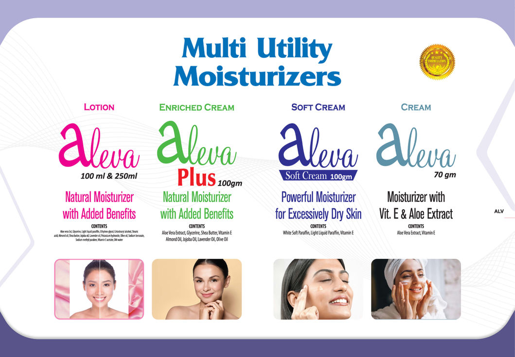 moisturizer lotion cream for dry and normal skin aleva