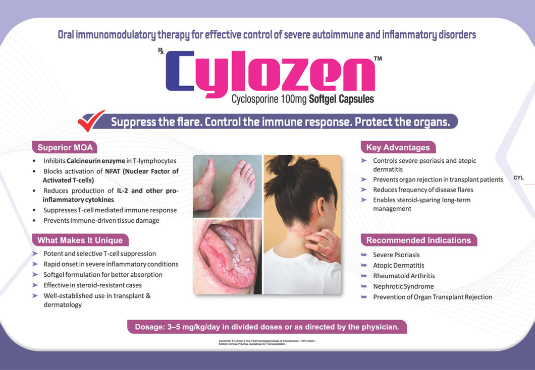 cyclosporine capsules autoimmune disease treatment cylozen