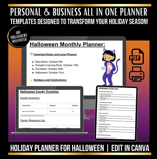 Halloween Holiday Planning Tool Canva