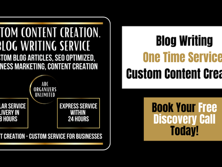 The Custom Blog Writing Service