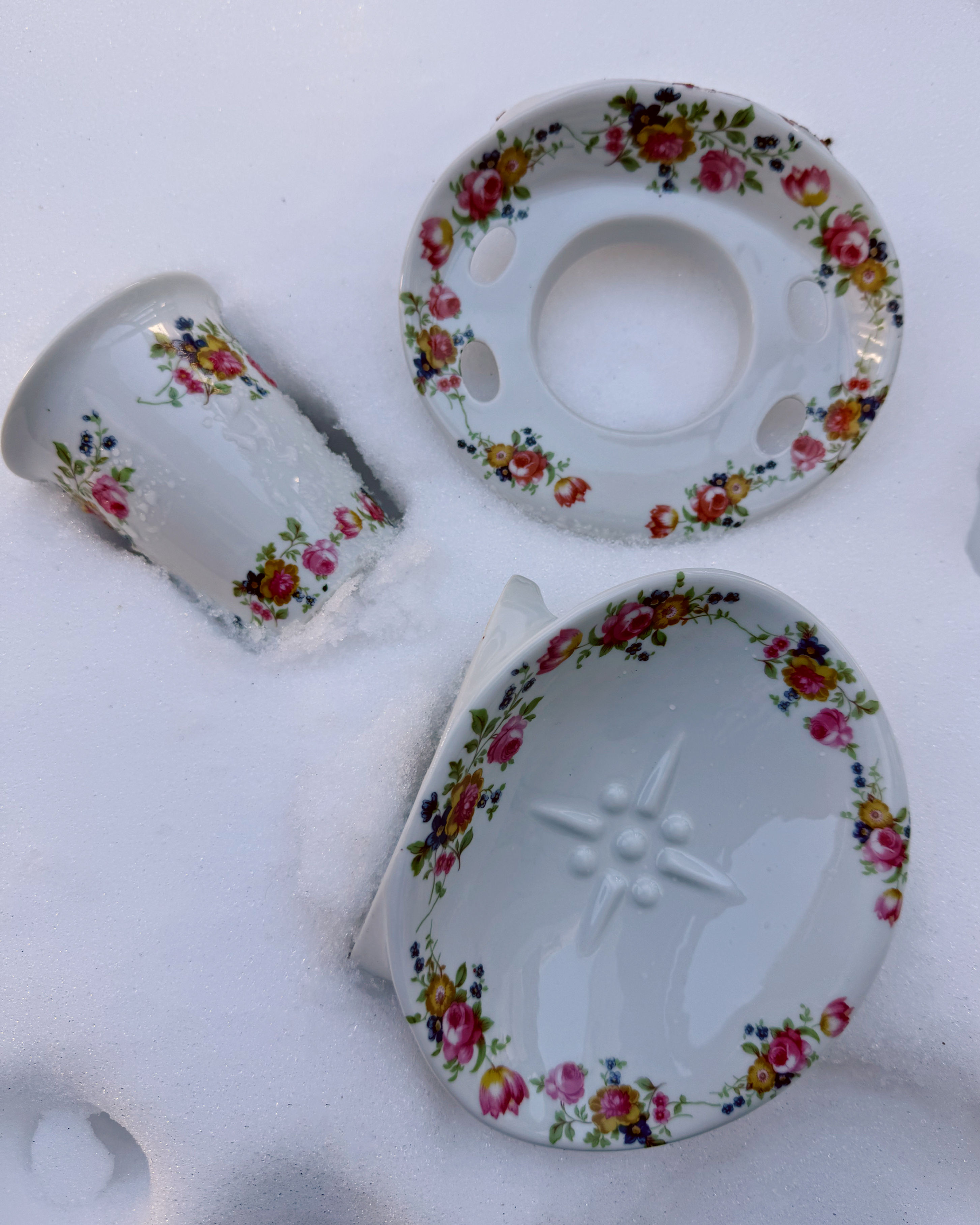 rare Italian porcelain vanity set