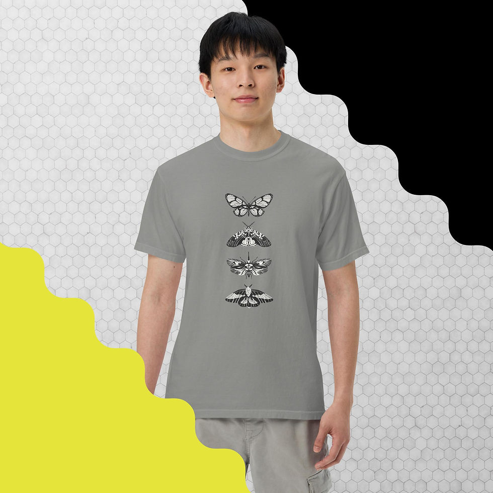 Thumbnail: Unisex Butterfly heavyweight t-shirt
