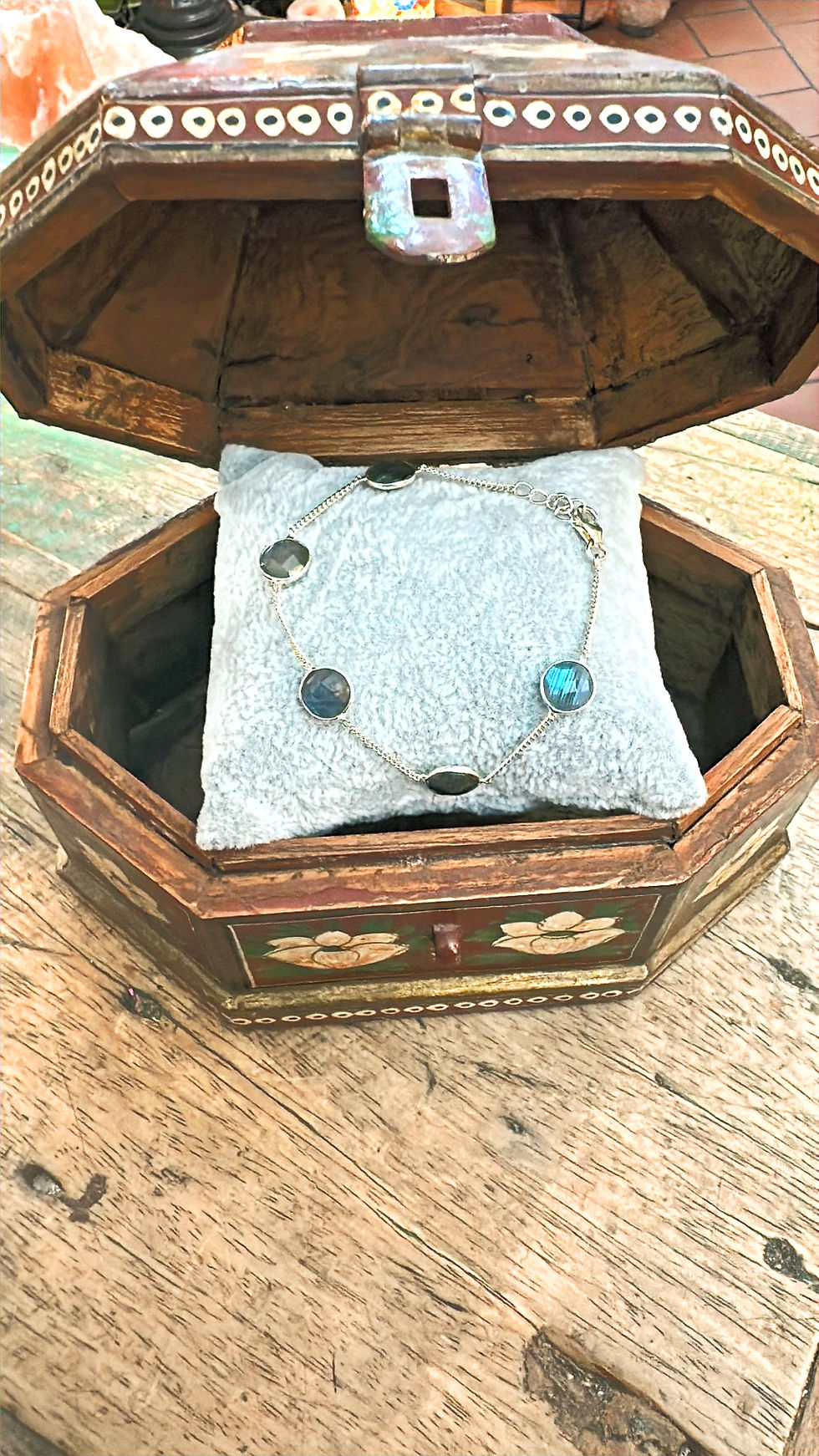 Miniatura: Bracciale Argento Lamradorite