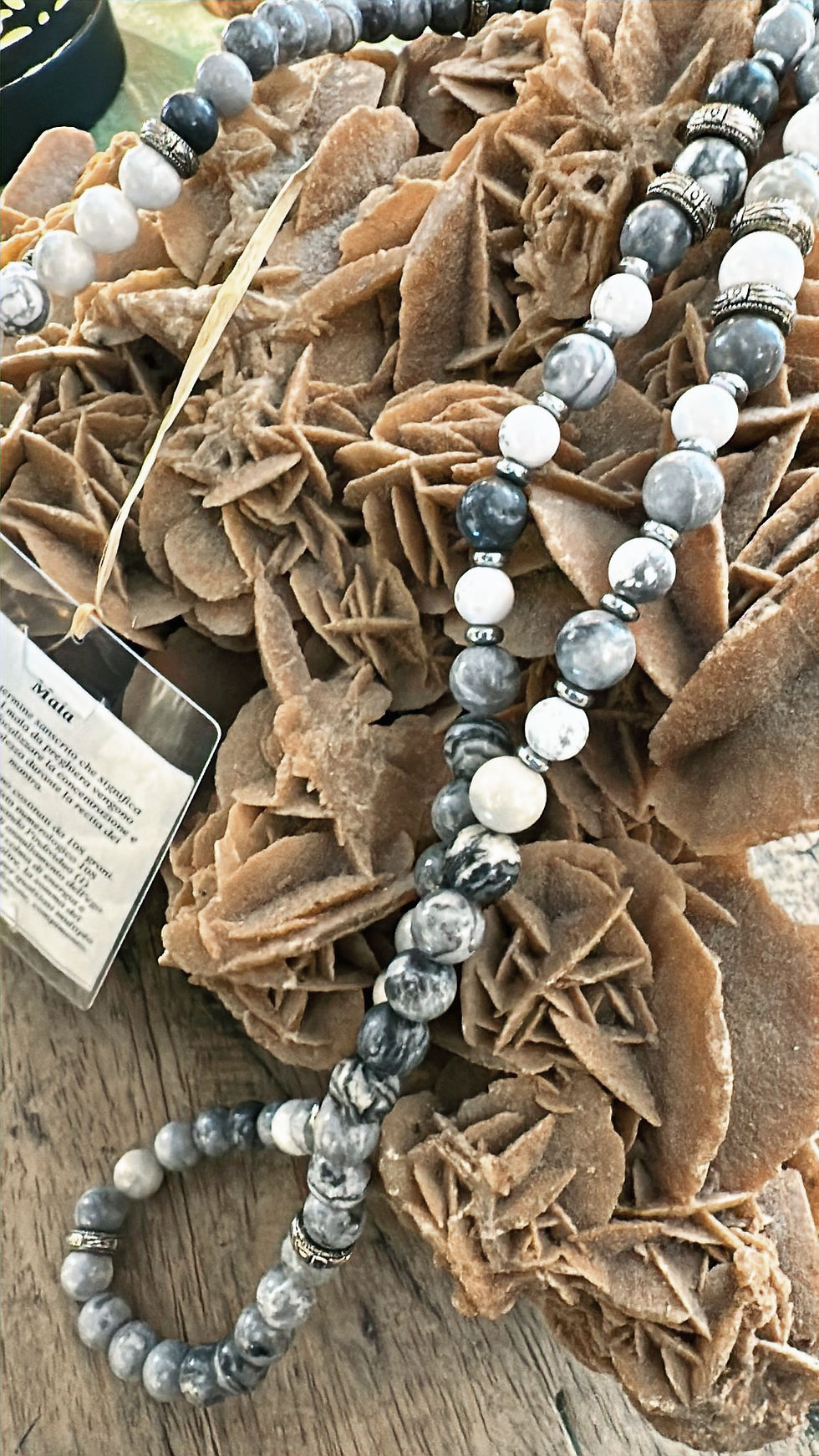 Miniatura: Perle Mala in Howlite bianco