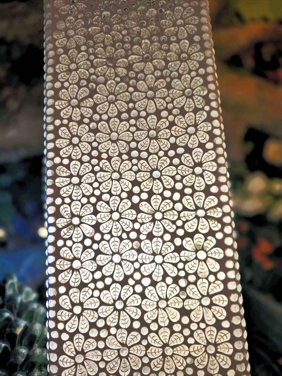 Miniatura: Lampada cilindrica Mosaico