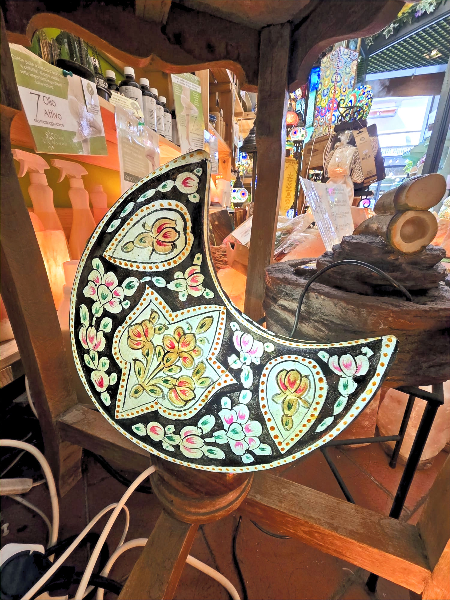 Elegante mezza luna luminosa